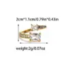 Wholesale Ion Plating (IP) 14K Gold Real Gold Plated Geometric 304 Stainless Steel Elegant Romantic Shiny Waterproof Non Tarnish Open Rings