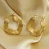oly-c0a0587a017b698ebbb1f431f5b0f3bb Wholesale PVD Coated 18K Gold Plated Geometric 304 Stainless Steel Retro Waterproof Non Tarnish Earrings
