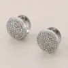 Wholesale Ion Plating (IP) 18K Gold Plated Round 304 Stainless Steel Vintage Style Simple Style Waterproof Non Tarnish Earrings