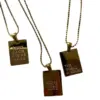 PVD Coated Real Gold Plated 18K Gold Letter 304 Stainless Steel Simple Style Waterproof Non Tarnish 304 Stainless Steel Necklace