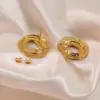 Wholesale 1 Pair Vintage Style Sweet Classic Style Irregular Geometric Irregular 304 Stainless Steel Imitation Gold Electroplating Ear Studs