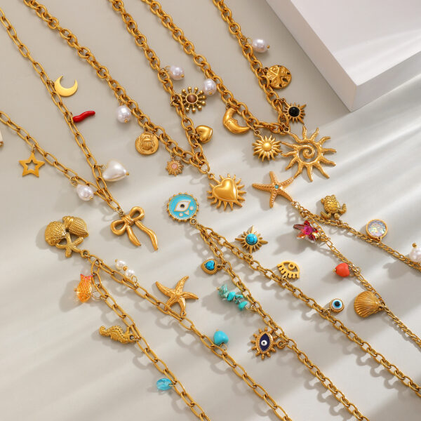 Wholesale Fruit Geometric Pendant Clavicle Necklace