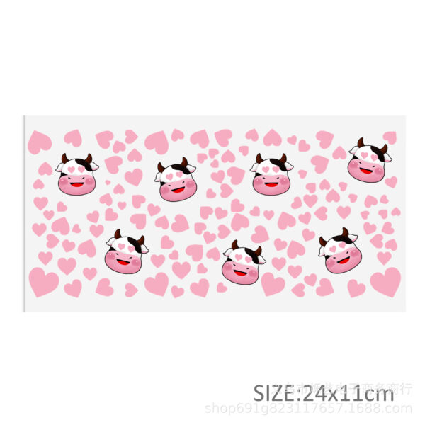 Wholesale Cow series 16oz Cup UV DTF Wraps