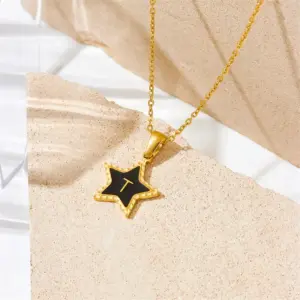 T Letter Gold Necklace