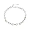 Wholesale Simple Style Geometric 304 Stainless Steel 18K Gold Plated Bracelets In Bulk