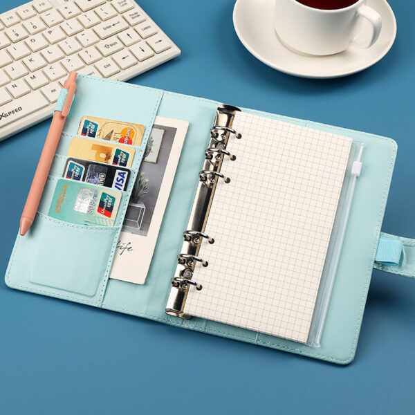 Wholesale Creative notebook a5 macaron loose-leaf notepad a6 soft leather hand book Student Prize printable logo