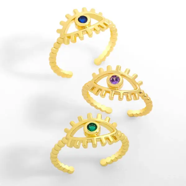 Wholesale Creative Hip Hop Devil Eye Open Loop