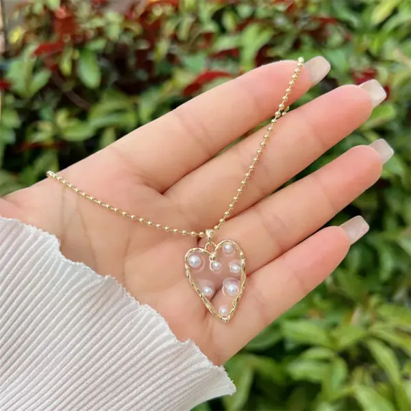 18K Gold Plated Star Heart Shape Copper Simple Style Classic Pendant Necklace