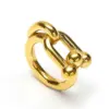 Wholesale Real Gold Plated Geometric 304 Stainless Steel Lady Waterproof Non Tarnish Rings