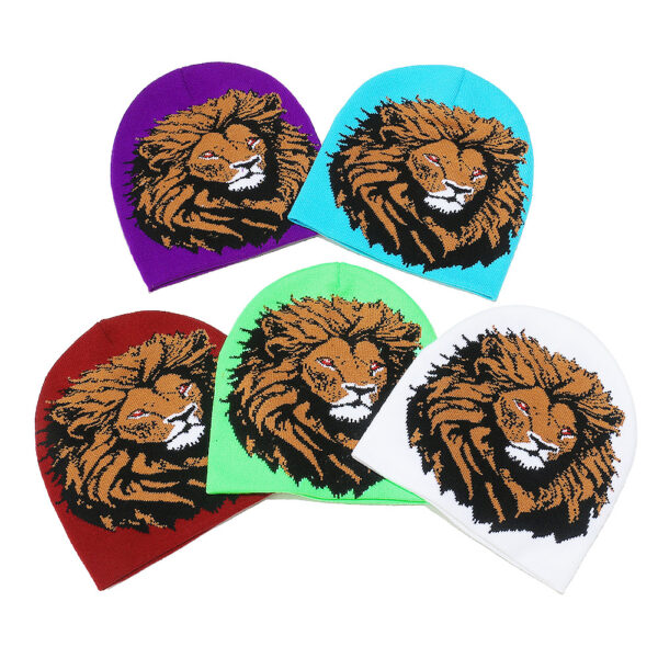 Wholesale Women's 2025 Autumn/Winter New Lion Fur Hat, Trendy Cycling Hat with Earflaps, Brimless Beanie