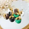 Wholesale 304 Stainless Steel Color Block PVD Coated 18K Real Gold Plated 18K Gold Hip-Hop Punk Waterproof Non Tarnish Enamel Plating Ear Cuffs