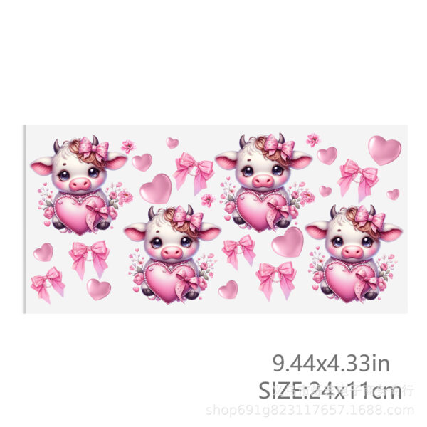 Wholesale Dog Love Valentine's Day 16oz Cup UV DTF Wraps