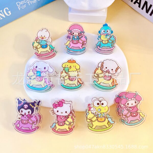 Wholesale acrylic clip girl cute clip cartoon clip Folder OLY Exclusive