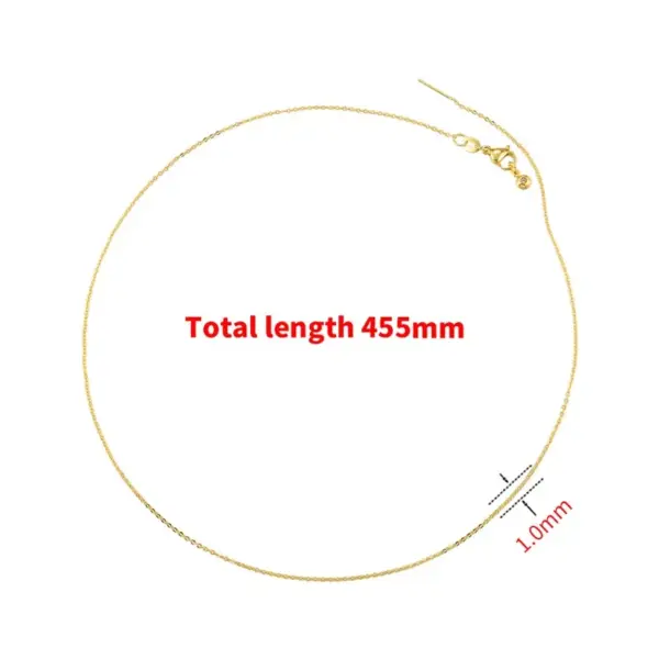 Simple Style Solid Color Copper Plating 18k Gold Plated Necklace