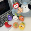 Wholesale Fun Cartoon Fabric Vegetable and Fruit Keychain, Cute Food Toy Bag Pendant, Couple Bestie Gift Accessories