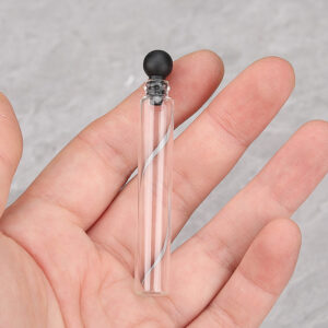 3ml; (black ball stopper); glass