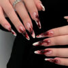 Wholesale Halloween bloody French long pointed false nail tips