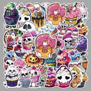 Wholesale 50pcs/pack Holographic Flashing Halloween Stickers Laser