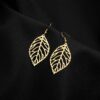 oly-c15805e950dbb3dd261e6eb377c7fc59 Wholesale E614 Yiwu factory direct creative fashion simple Mori metal leaf earrings earrings earrings