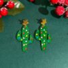 Wholesale Cute Cartoon Gingerbread Man Acrylic Earrings