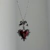 oly-c16564dbccf323c77e62ac2410c3d87a Wholesale Gothic y2k subculture red love n pendant necklace factory direct