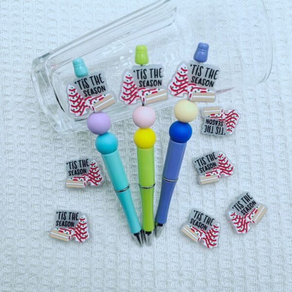 Wholesale Cross-Border Hot-Selling New Products: Christmas Tree Brand Silicone Cartoon Beads Beading Factory Wholesale Ready Stock