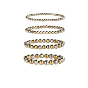 Wholesale Casual Simple Style Geometric 304 Stainless Steel Bracelets In Bulk