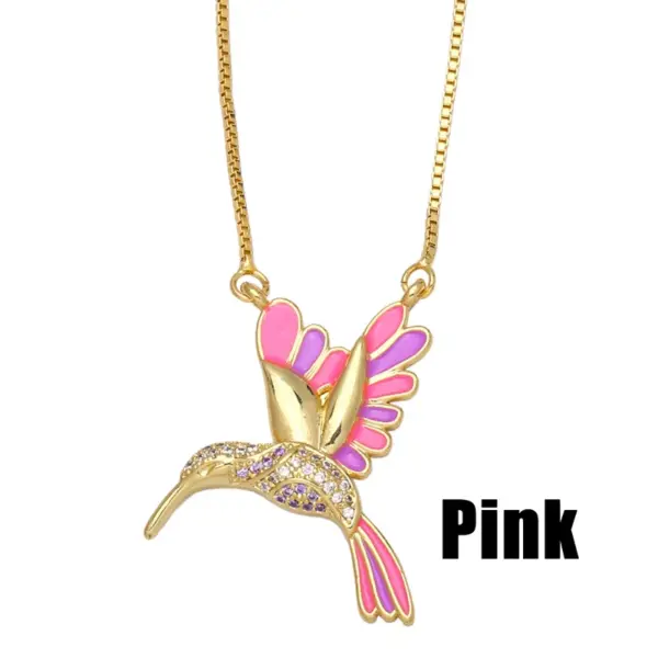 Wholesale Fashion Animal Copper 18k Gold Plated Pendant Necklace In Bulk