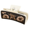oly-c18a6065fc6f5f346cc380cb3ba38137 Wholesale yak chrysanthemum black leather large square clip shark clip
