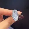 Oval Rings Copper Zircon Women'S Fashion Rings