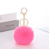 Wholesale Factory spot wholesale imitation rabbit fur ball key chain pendant ladies luggage ornaments artificial fur ball jewelry accessories
