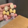 oly-c195f412f9a179cf1a27649787cc33fd Wholesale Cartoon Big Mouth Chichila Bubu 925 Sier Needle Earrings