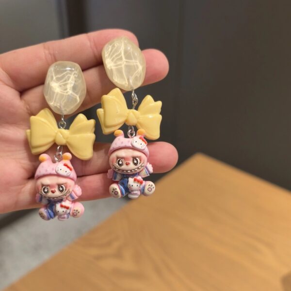 oly-c195f412f9a179cf1a27649787cc33fd Wholesale Cartoon Big Mouth Chichila Bubu 925 Sier Needle Earrings