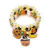 oly-c19709b1034569b1a6a49305f0704fd4 Wholesale 2025 New Halloween Element Pumpkin Ghost Bracelet Women's Design Colorful Elastic Beaded Bracelet