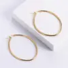 Wholesale PVD Coated Imitation Gold Heart Stainless Steel Simple Style Waterproof Non Tarnish Earrings