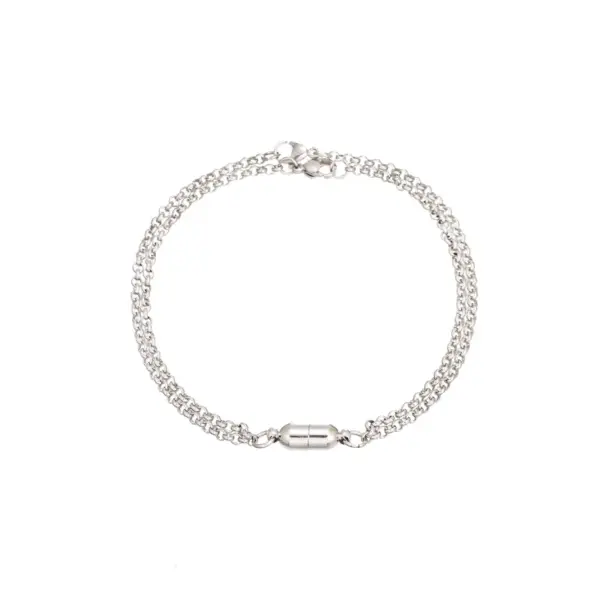 Simple Style Geometric Titanium Steel No Inlaid Stainless Steel Bracelets In Bulk