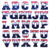Wholesale Cool cloth stickers A- Z letters embroidery stickers clothing clothes stickers ironing decoration accessories embroidery stamp diy patch stickers
