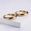 Simple Style Geometric Plating Stainless Steel No Inlaid 18K Gold Plated Earrings