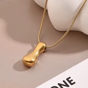 I Necklace (Gold) / Length: 450mm / 1 Strand/Package