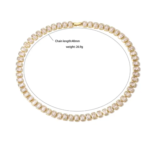 Wholesale Fashion Geometric Copper Zircon Bracelets Earrings Necklace In Bulk