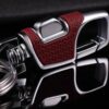 Wholesale High-end metal car keychain, one press, pioneering men's anti-lost waist hanging leather key ring key chain