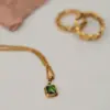 oly-c1d461fa5e3aba123d3530efbb6a8898 Wholesale PVD Coated Real Gold Plated 18K Gold Heart 304 Stainless Steel Titanium Steel Waterproof Non Tarnish 304 Stainless Steel Titanium Steel Necklace