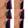 Wholesale Christmas Multicolor Twisted Earrings