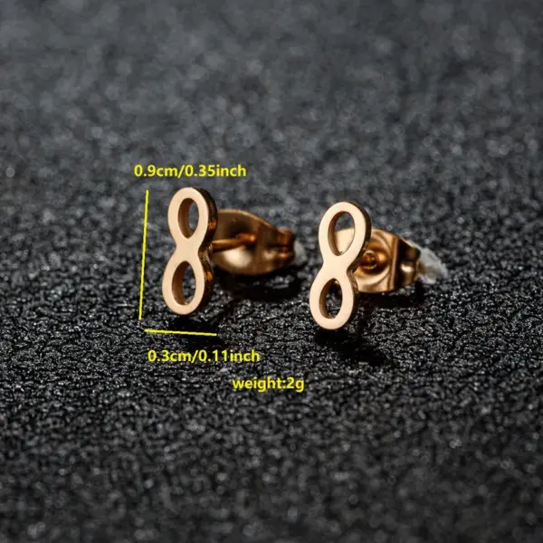 Wholesale PVD Coated 18K Gold Real Gold Plated Cross Heart Shape Butterfly 304 Stainless Steel Cute Japanese Style Waterproof Non Tarnish Ear Studs