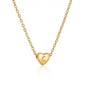 Golden Peach Heart C (Including Chain)