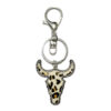 Wholesale Keychain Vintage Genuine Leather Milk-print Western Style Bag