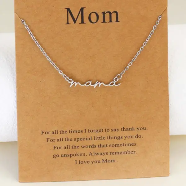 Wholesale 201 Stainless Steel Letter Elegant Simple Style Solid Color Gold Silver Pendant Necklace