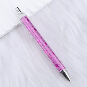 Bullet-shaped 0.7mm black / 17- Glitter Pink Heart