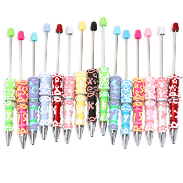 Wholesale Hand-Painted Beaded Pen Creative Oil Dripping DIY