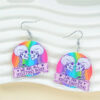 Wholesale Skull Earrings Christmas Nightmare Round Earrings